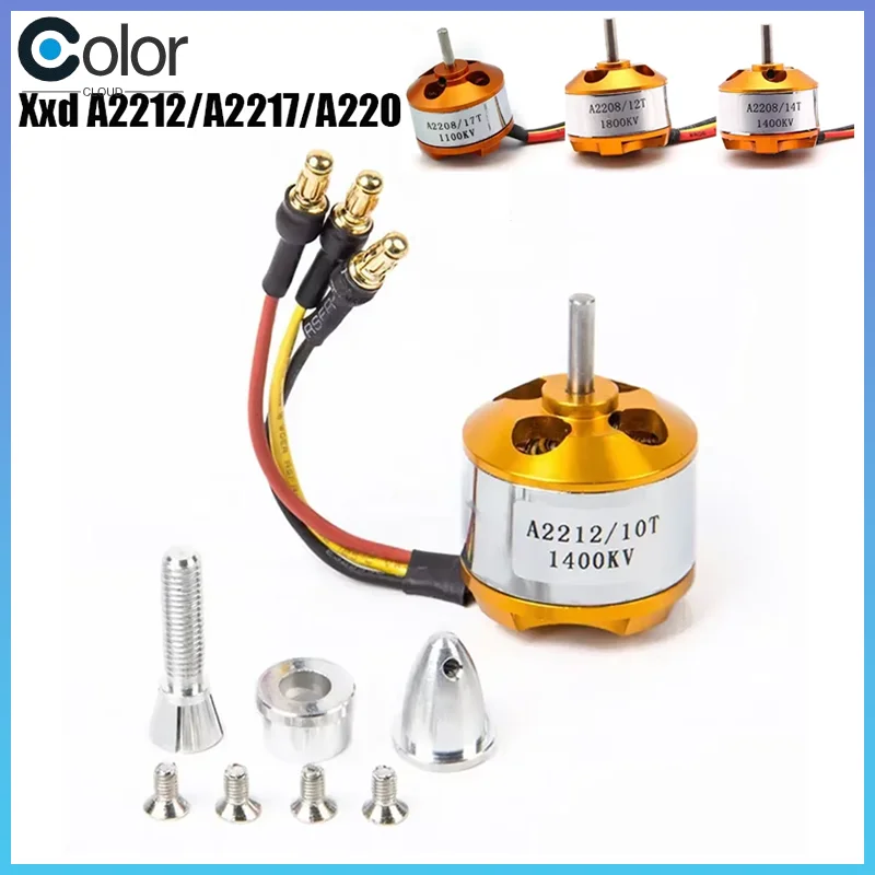 

Xxd A2212/A2217/A220 930kv 1000kv 1400kv 2200kv Бесщеточный двигатель Outrunner для радиоуправляемых самолетов Многороторные дроны с неподвижным крылом