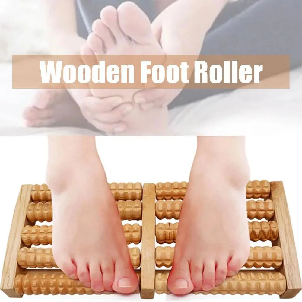 

Wooden Foot Massager Roller Reflexology for Stress Fitness Health Care Feet Massager Colorful Massage Roller Pain Relief