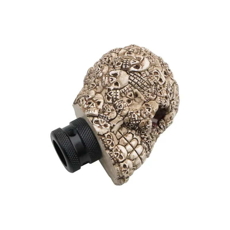 for Car Manual Gear Shift Knob Skull Head Decorative Ghost Lever Handle Modified Wave Stick Universal Auto Interior