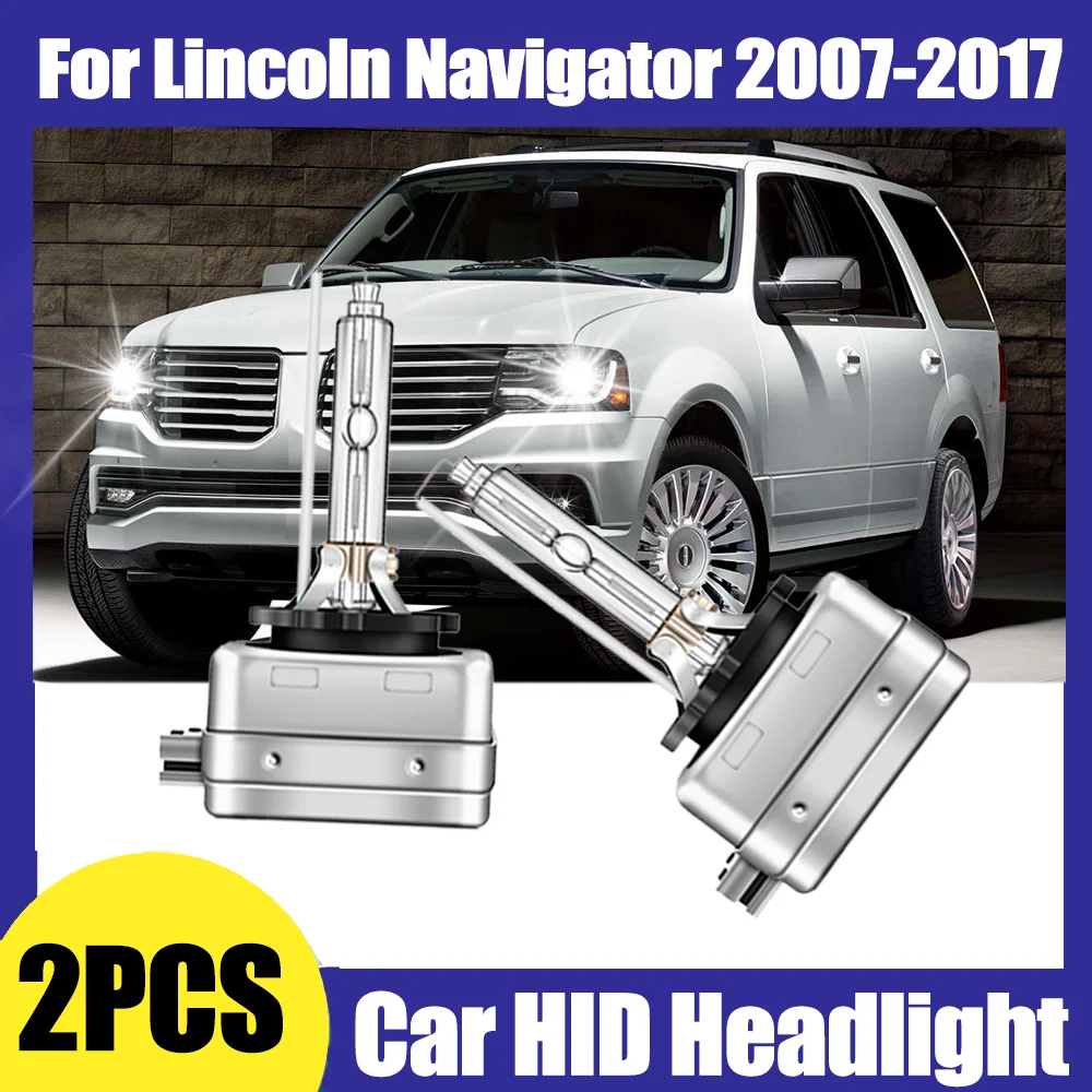 

2 шт., 6000K, супербелые, высокой мощности, 35 Вт, D3S, ксеноновые лампы для фар, автомобильные фары, автосвет для Lincoln Navigator 2007-2017 гг.