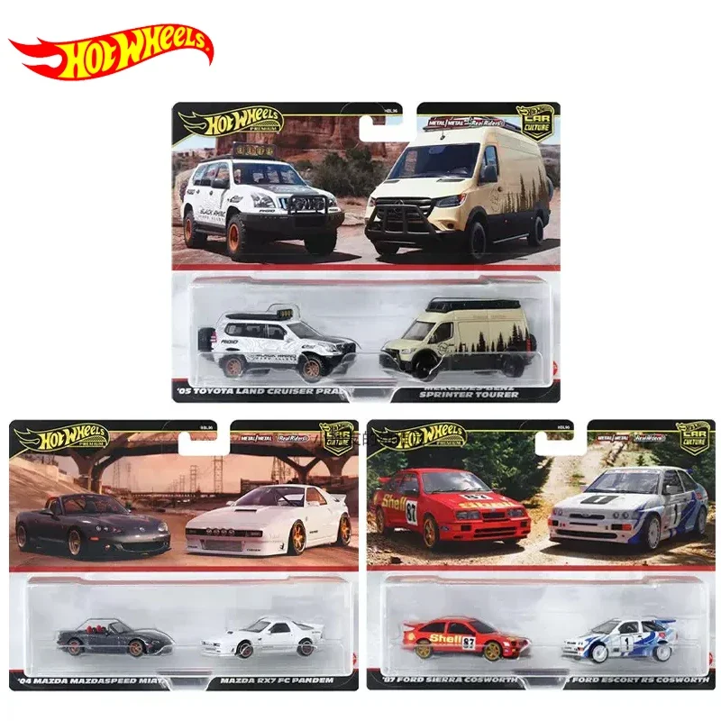 Offizielle Hot Wheels Premium Car Culture Jungenspielzeug 1:64 Druckguss Ford Sierra Cosworth Escort RS Toyota Mercedes Benz Mazda