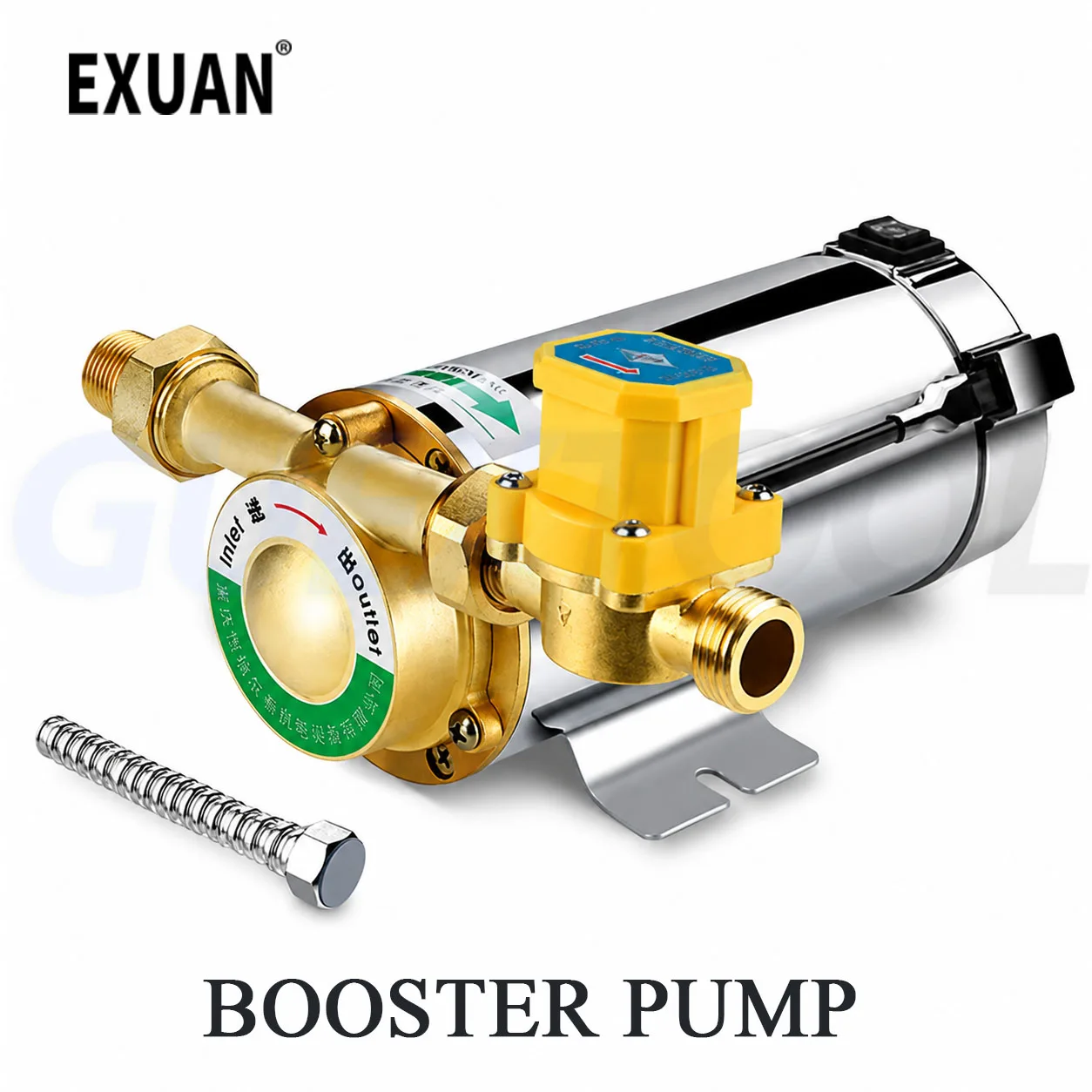 220V Booster Pump Household Mute For Tap Water Pipeline/Heater With Automatic Flow Switch,Solar Energy Hot And Cold Water Pump