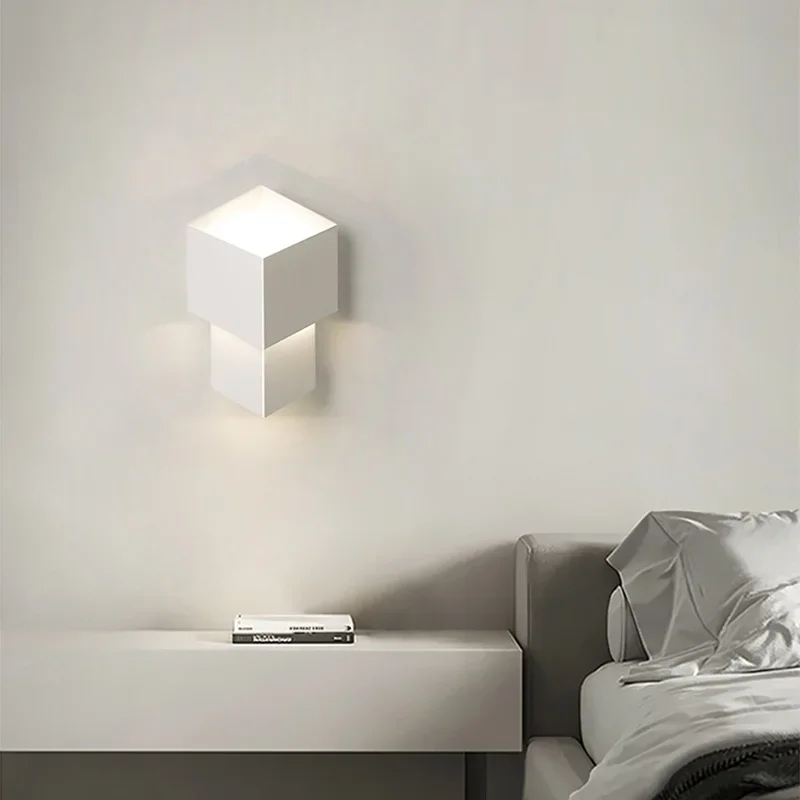 

Nordic LED Wall Lamp Minimalist White Wall Sconce for Living Room Bedroom Decoration Lighti Wand Lampen Luminaria Fixture Luster