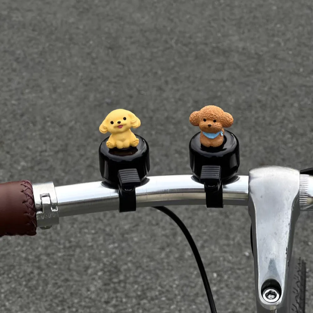 Cute Puppy Bike Bell Accessories Children's Road Bike Universal Car Bell Scooter Decoration Horn Equipment