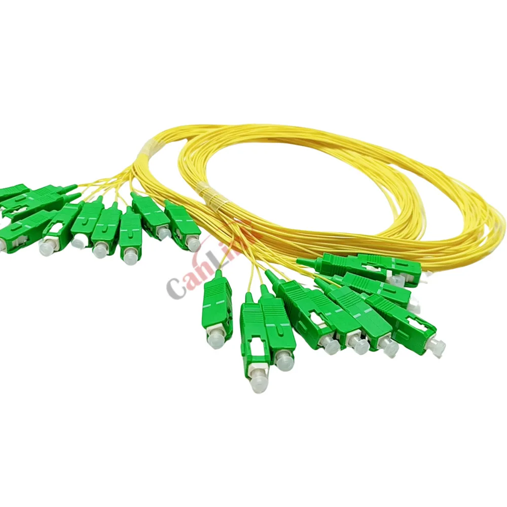 SC/APC Fibra Optica Simplex 9/125 Single Mode Fiber Optic Pigtail, 0.9 Mm LSZH Outer Jacket 1.5M FTTH