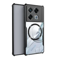 Voor Infinix Note 40 30 Pro Case Hard Transparant Magnetisch Schokbestendig Beschermende Cover Case Voor Infinix Note 30 40 Pro 40X