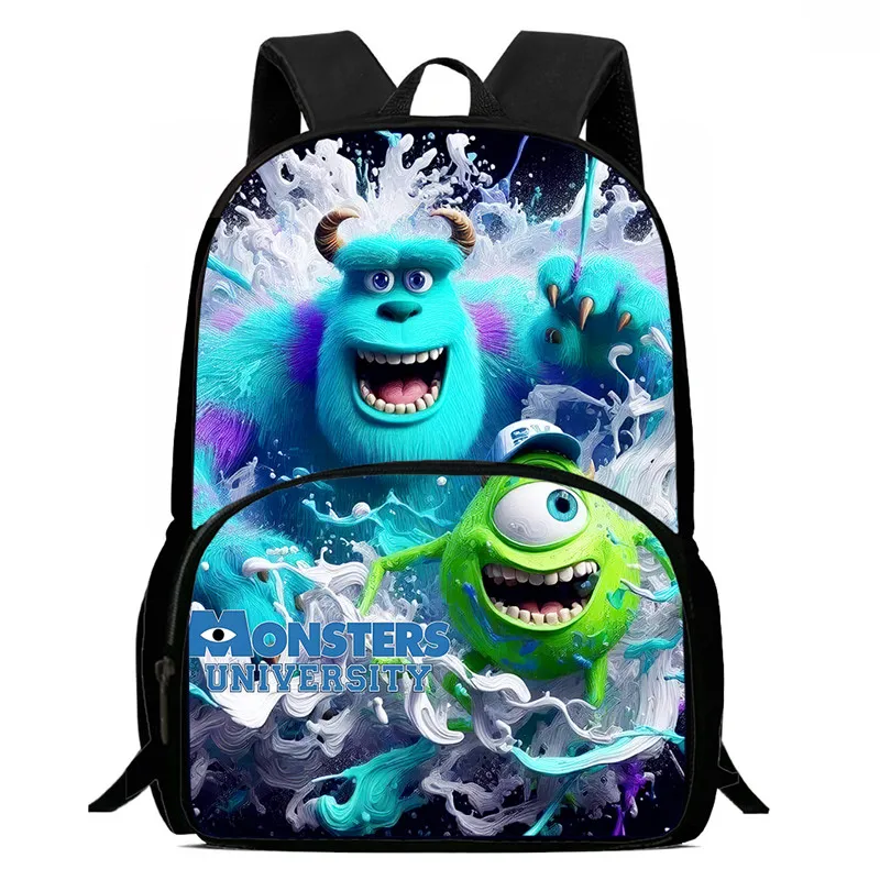 

Child School Backpack with Front Pocket,Cartoon Monsters, Inc. School Bags for Boys Girls,Durable Kids Bags for Pupil Students