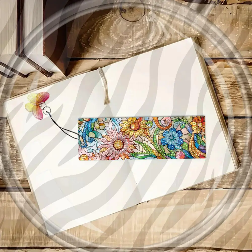

3Pcs Special Shape Animals Diamond Bookmark Art Projects Diamond Painting Bookmark Making Kit Diamond Art Bookmark with Pendant