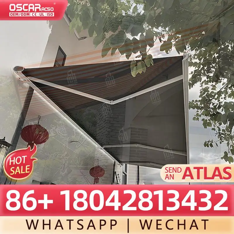 

Remote Control Automatic Retractable Motorized Pergola Roof Cover Outdoor Patio Garden Use Retractable Awning