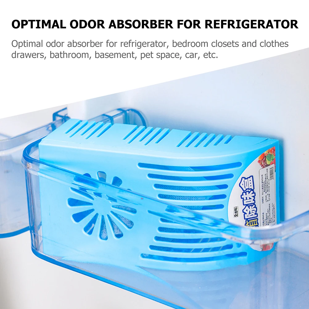 

3Pcs Activated Charcoal Refrigerator Deodorizer Odor Absorber for Fridge Freezer Closet Air Freshener Purifier Odor Remover