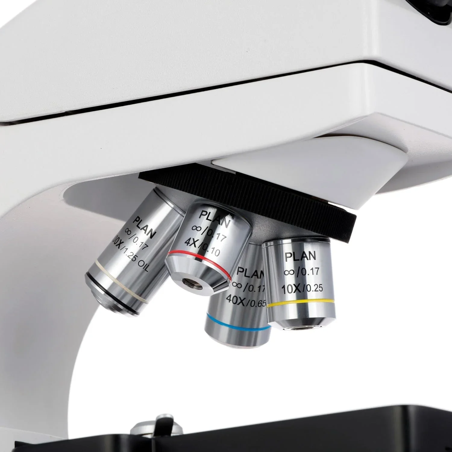 AmScope T570 سلسلة خطة Kohler مختبر البحوث الصف مجهر مركب ثلاثي العينيات 40X-3000X التكبير