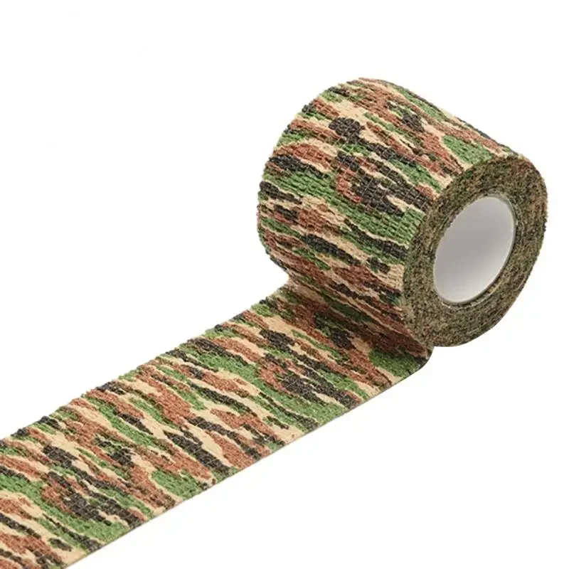 4.5m Camo Self Adhesive Elastic Bandage Hunting Camouflage Sports Wrap Tape Protector for Knee Fingers Ankle Palms