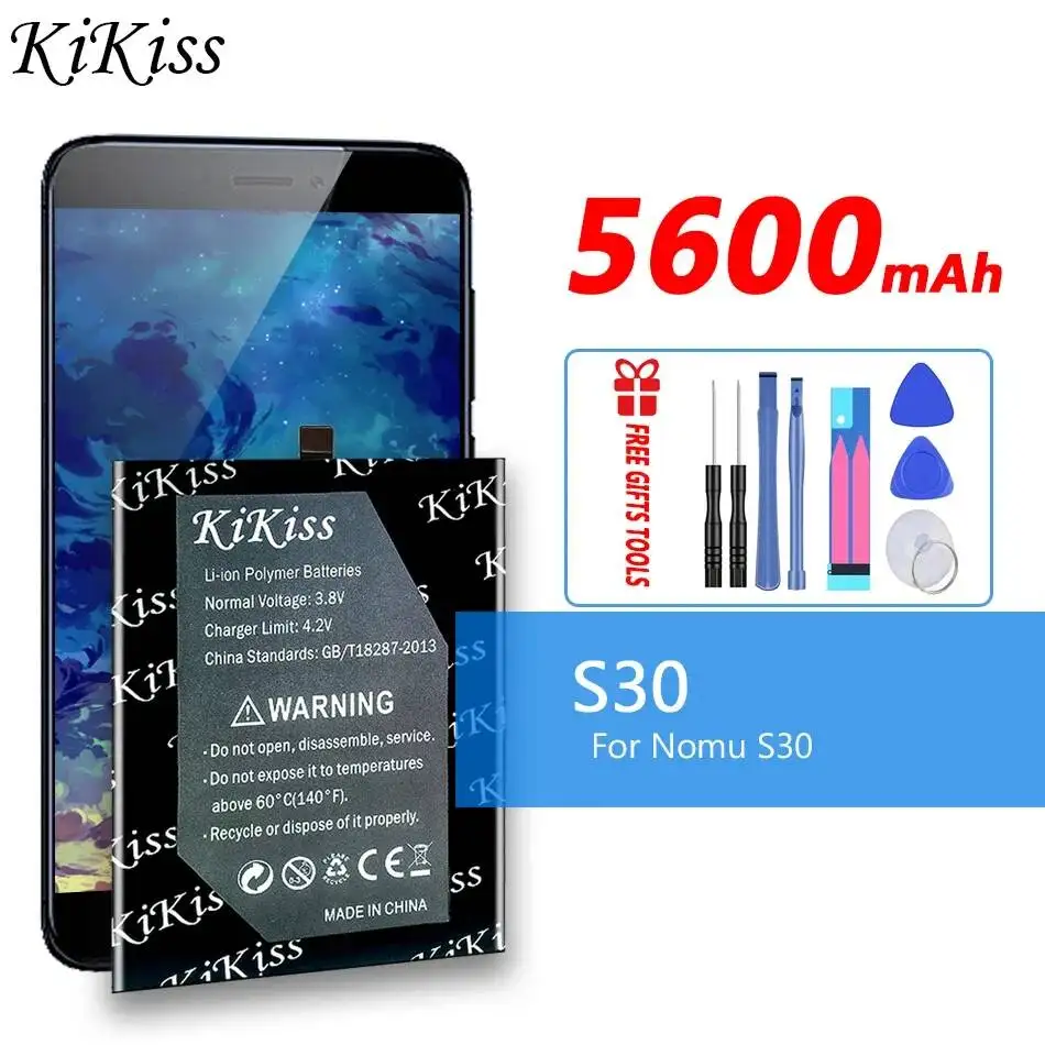 Аккумулятор для мобильного телефона 5600 мАч, высокой емкости, для Nomu S30