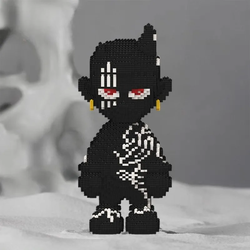

50Cm Black and White Doll Building Block Small Particles Puzzle Assembly Children's Toys Adult Gifts
