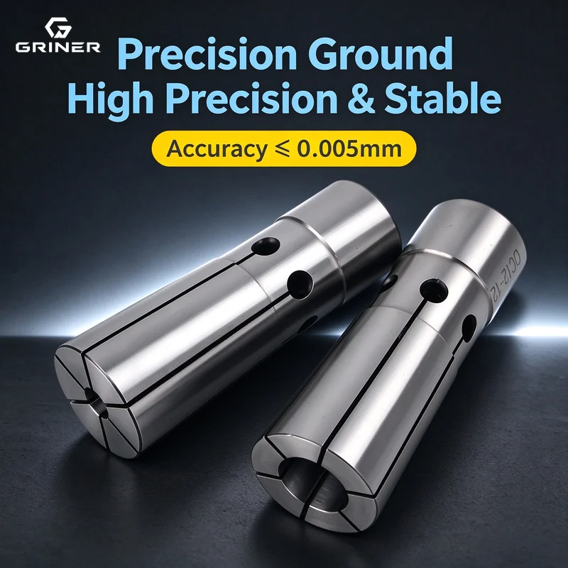 DC Chuck high-precision Rear Pull sleeve for Clamping DC06, DC08, DC12 Rear Pull Tool Holder Chuck head Rear Pull type CNC Chuck