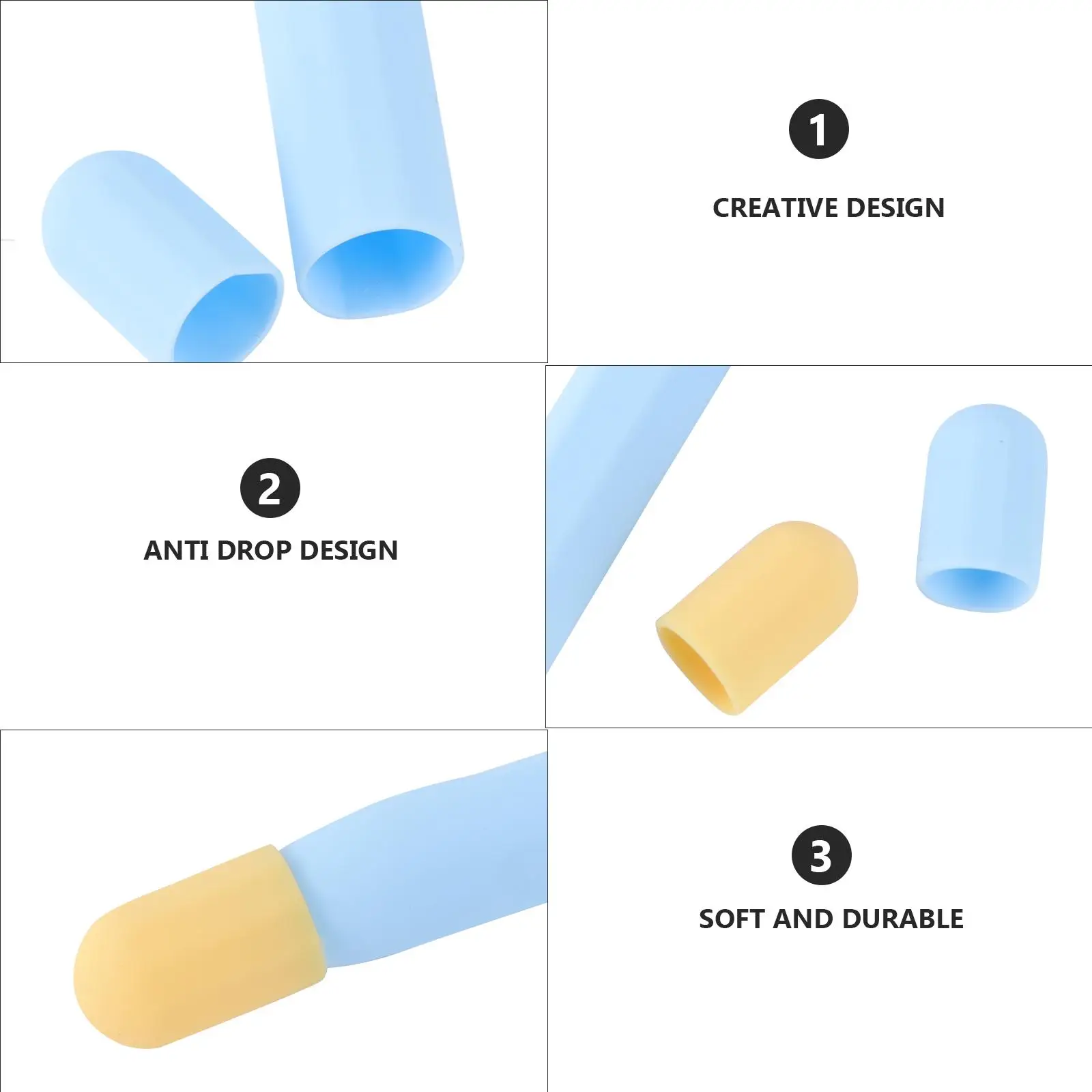 Stylus Case Pencil 2 Enclosure Silicone Cover Protective Sleeve Non Slip Falling Resistant Bright Color Creative Design High