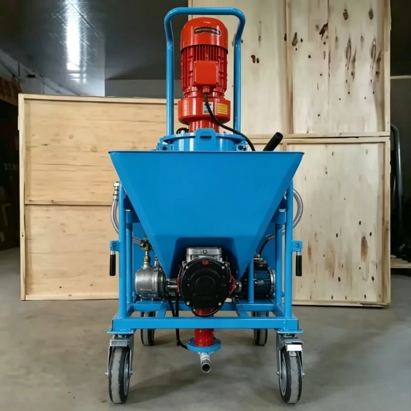 Gypsum Wall Plastering Equipment Strong Power Fast Discharge Double Construction Efficiency Essential Machine