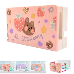 Cute Custom Faceplate Cover for Nintend Switch Charging Dock, Hard PC Slim Shell Anti-Scratch Case for Switch Dock Pink