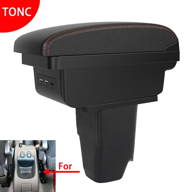 

Armrest Box for PEUGEOT 206 Car Leather Arm Rest Center Console Storage USB Accessory