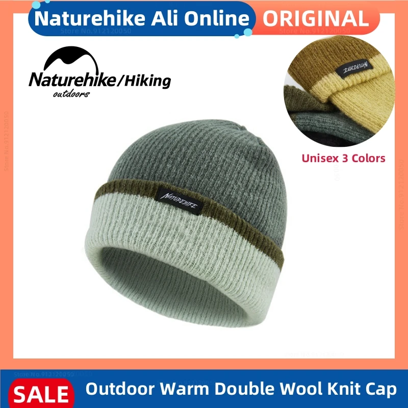 

Naturehike Winter Outdoor Warmth Cold Hat Double Layer Wool Knitted Cap Soft Skin Friendly Wool Cap Men's Women's Hat Hiking Cap