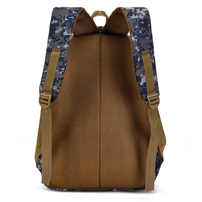 Camouflage large-capacity backpack - adjustable shoulder strap, outdoor theme style, zipper closure, ideal for hiking Mochila 배낭