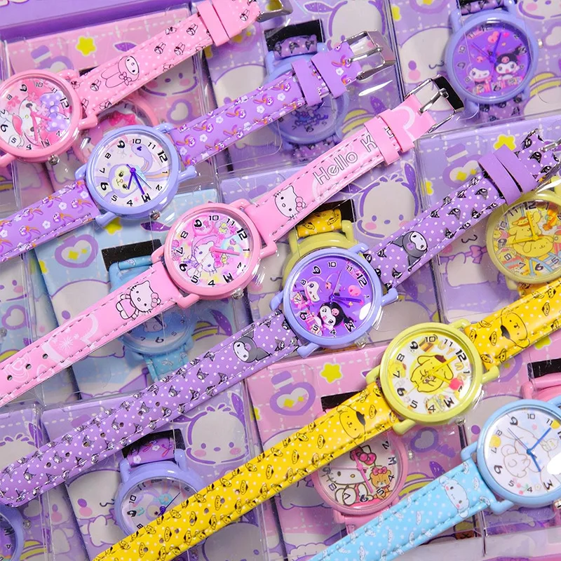 Hello Kitty Kuromi New Cartoon Watch   Student Quartz Watch Gift Set   Birthday and Holiday Gifts view 2
