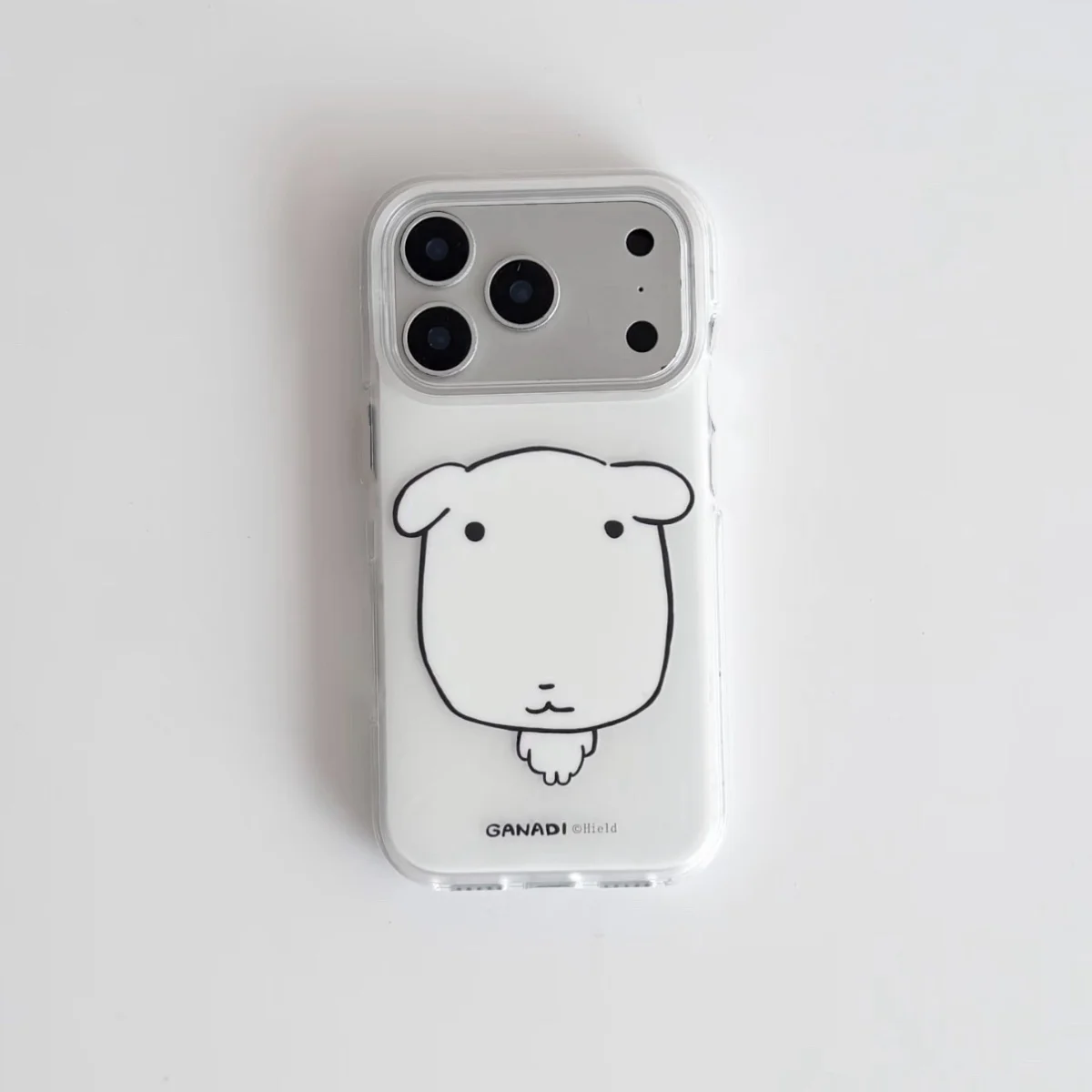 Korean Ins Kawaii Big Head Puppy Couple Phone Case For iPhone 17AIR 17 16 15 14 13 12 11 Pro Max 7 8 Plus Mini Y2K Sweet Cover
