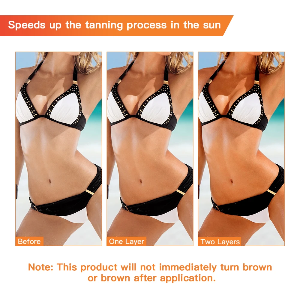 Carroten Intensive Tanning Gel Body Cream Bronze Skin Tanning Lotion Effective Sun Aid Take In Sunlight Moisturizing Cream
