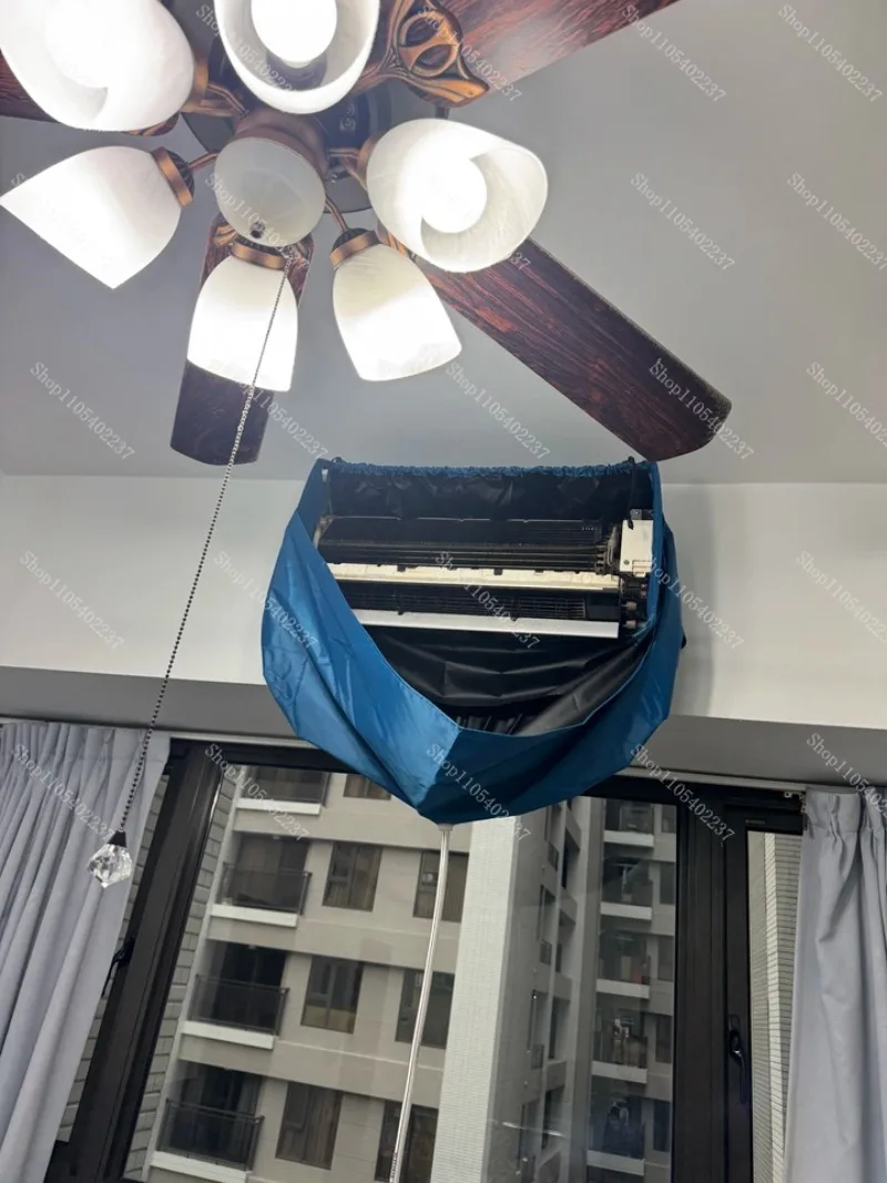Air conditioner cleaning cover, 1-3-horse waterproof bag for general disassembly and washing of the internal machine
