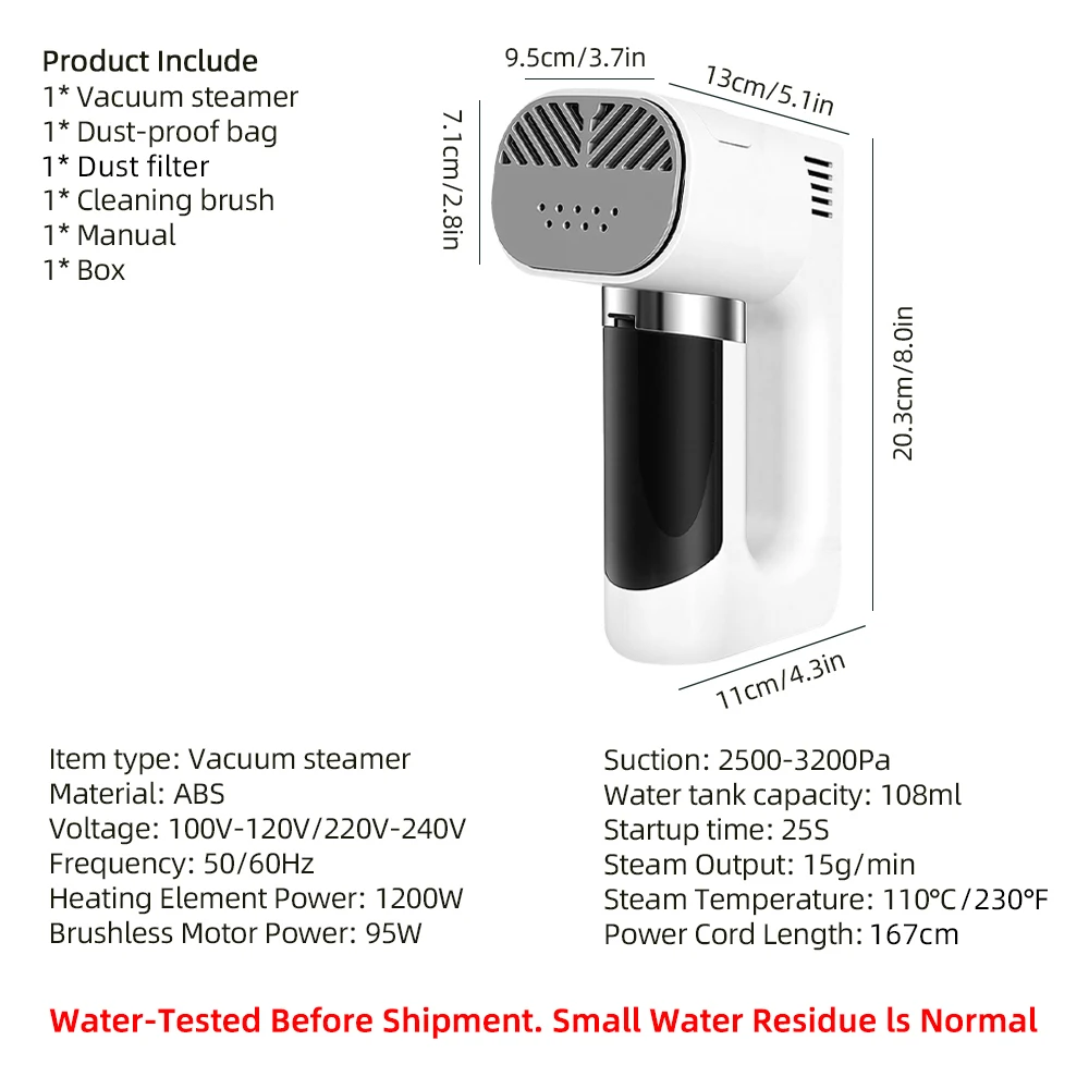 Steamer brush overview
