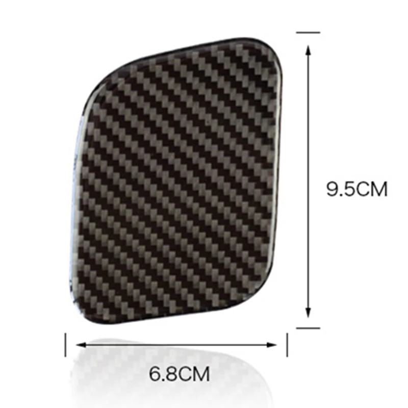 Carbon Fiber Driver'S Side Glove Box Button Decoration Cover Trim Sticker for Ford Mustang 2015 2016 2017 Auto Accessories