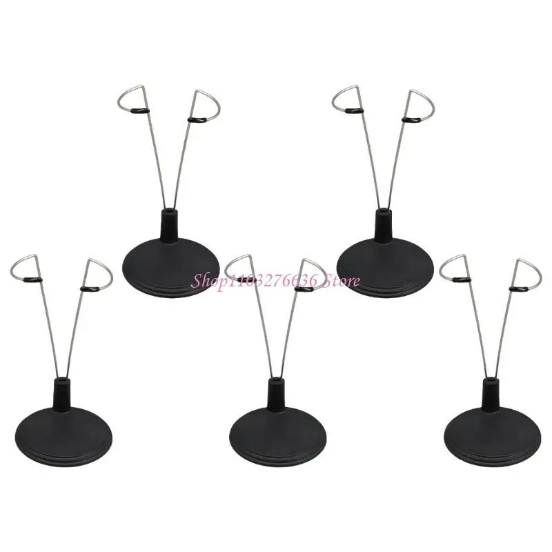 R6FD 5pcs Doll Stands Stands Creative Plush Display Display por 6 a 8 polegadas Figuras ação Dolls Organizando