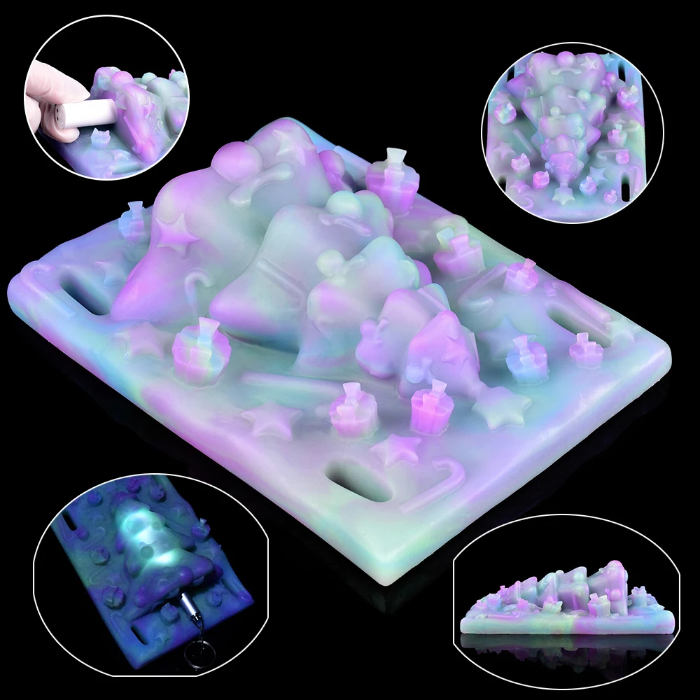 YOCY – broyeur de Texture d'arbre de noël fantaisie, masseur vibrant, masturbateur portable en Silicone, jouets sexuels pour femmes