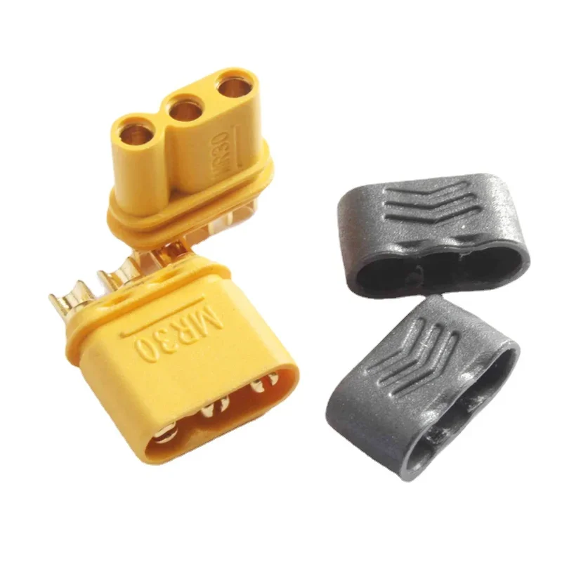 2pair AMASS MR30 Male Female Connector Plug with Sheath for RC Lipo Battery  Multicopter Airplane 30% OFF