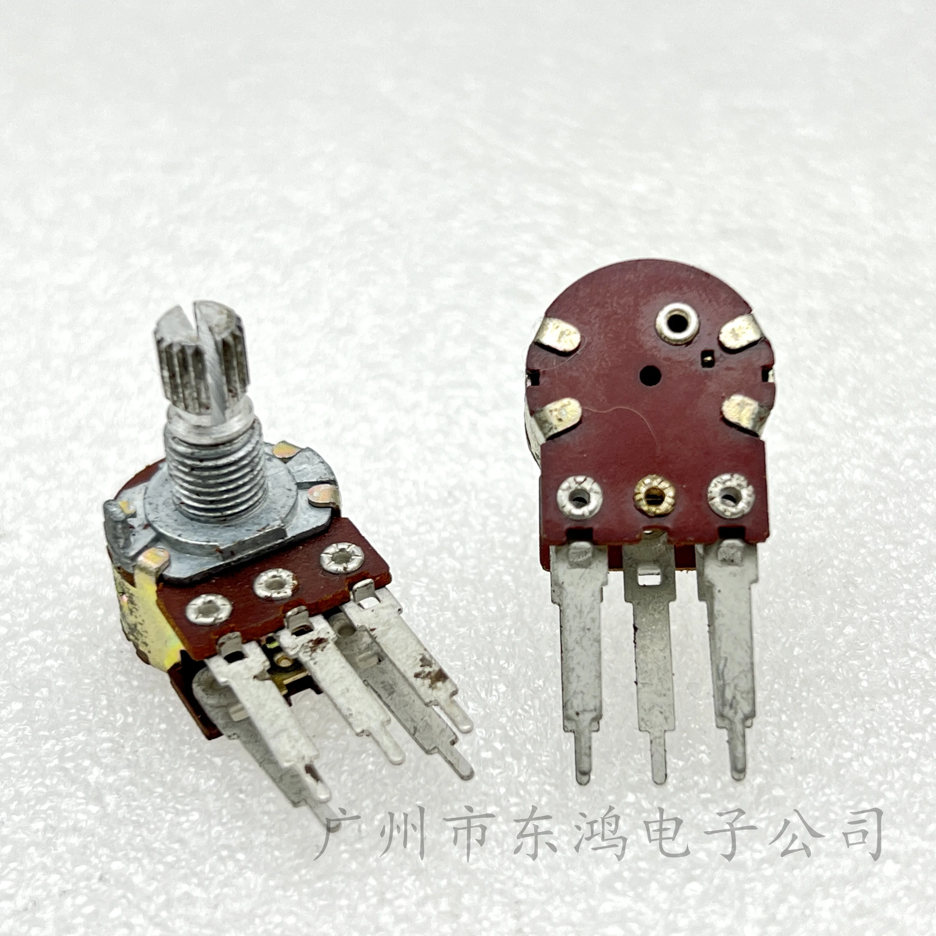 1 pcs power amplifier heightening long leg 14mm duplex 2-channel 6-pin adjustable potentiometer b300k