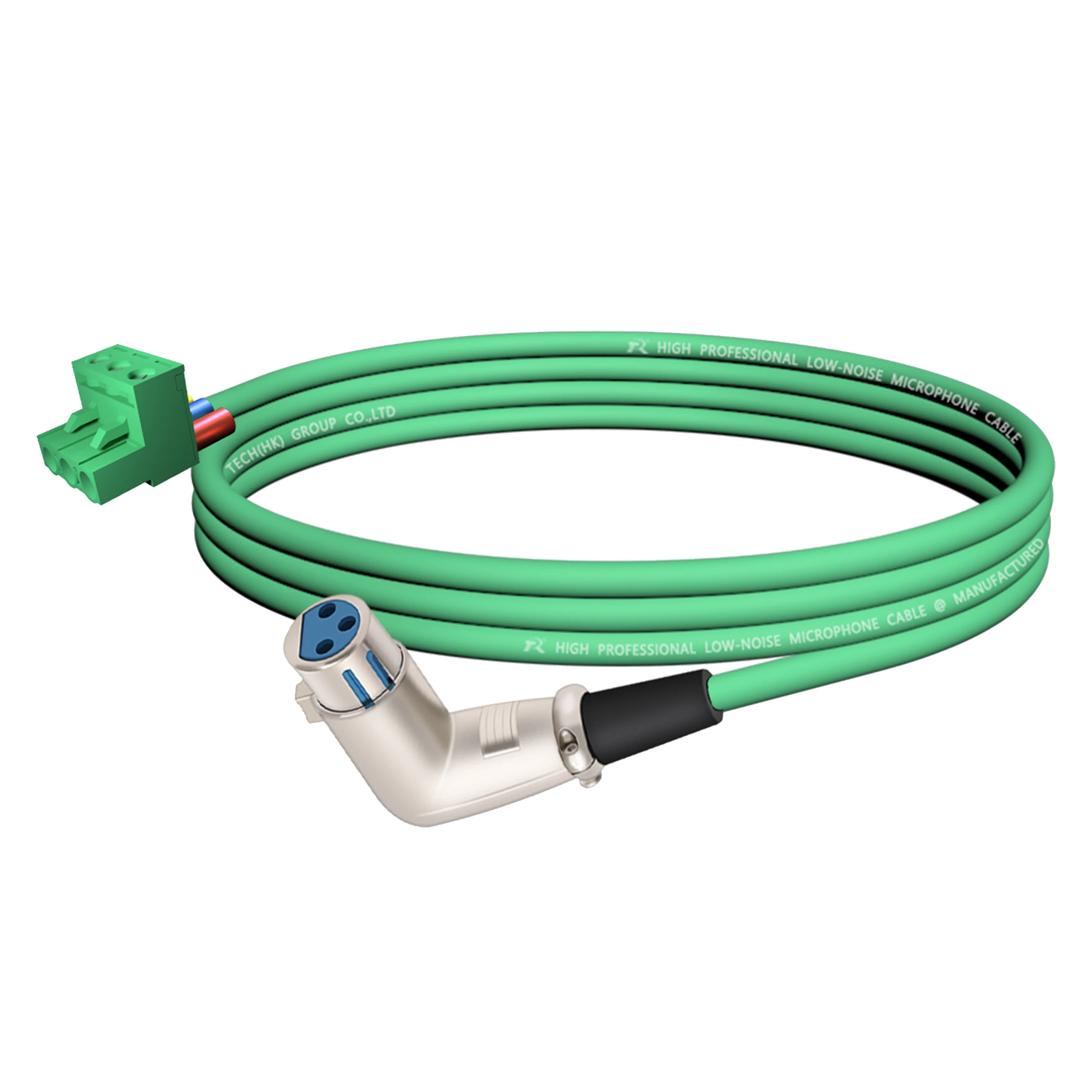 PHX zu XLR Kabel, PHX3M/2EDG-5.08 3-poliger Steckbarer Schraubklemmenblock zu XLR M/F Winkeladapterkabel, L-förmiger XLR-Steckverbinder – Detail 5