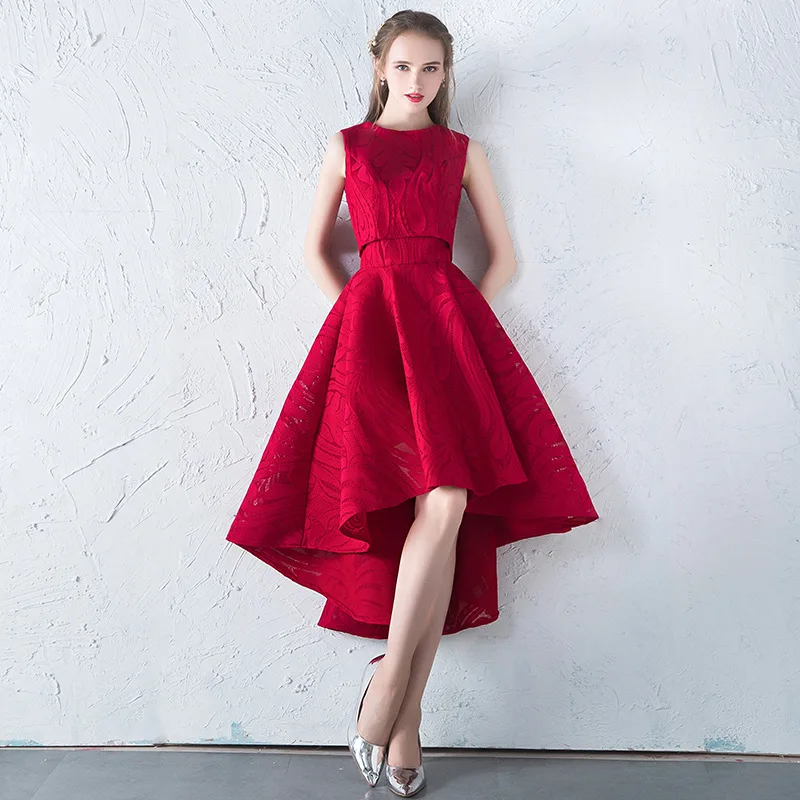 New Slim Short Prom Bridesmaid Dress Before And After The Long Paragraph Student Party Small Banquet Evening Dresses Ladies