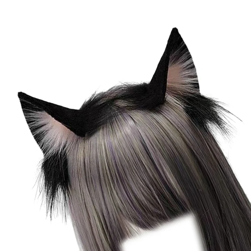 Cosplay Cat Ear Headband Woman Students Cosplay Anime Character Gatherings Hairband Cat Plush Christmas Hair Hoop