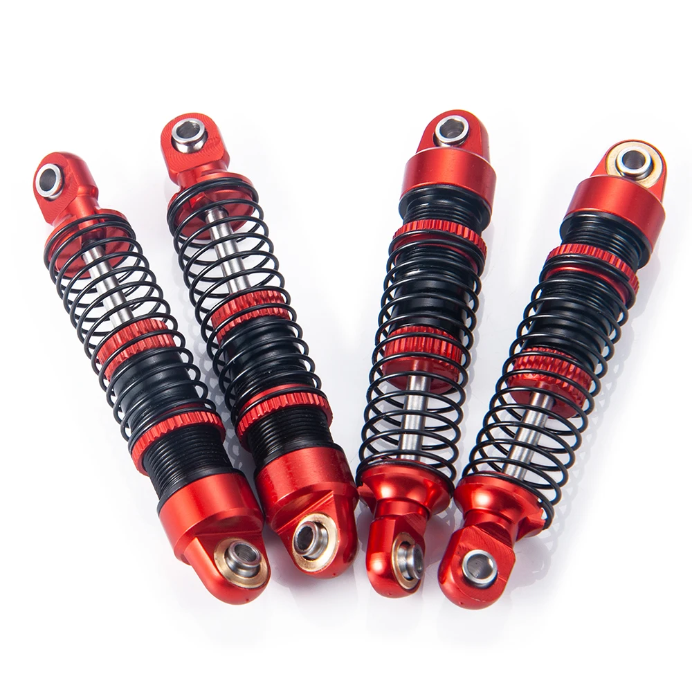 AXSPEED 4Pcs Aluminum Front/Rear Shock Absorber for 1/18 TRX-4M Bronco Defender RC Crawler Car