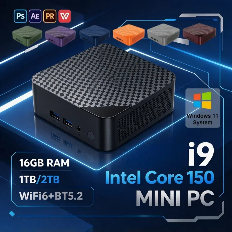 2026 Trend Core N150 Versatile Pocket Mini PC 16GB RAM 1/2TB SSD WiFi6 BT5.2 Win11 4K Desktop