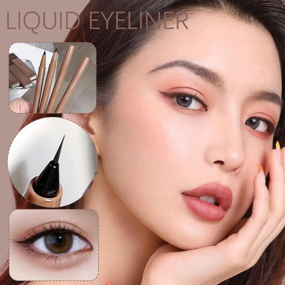 La penna liquida per Eyeliner è liscia Eyeliner impermeabile ad asciugatura rapida e sbavatura della penna facile molto sottile F0g5