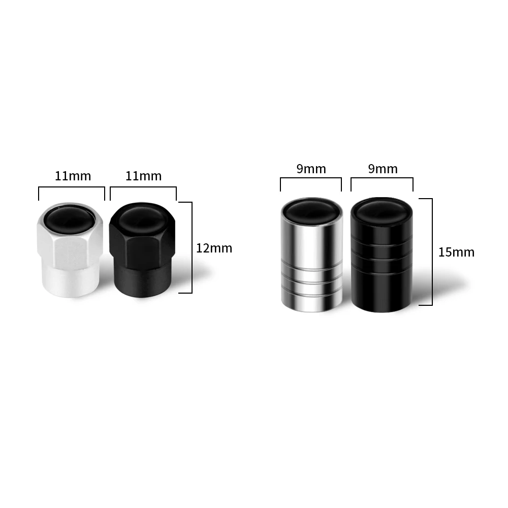 4pcs Metal GT Badges Car Wheel Tire Valve Stem Caps Covers Auto Accessorie For BMW Peugeot Mercedes Benz Ford Kia AUDI Chevrolet - view 2