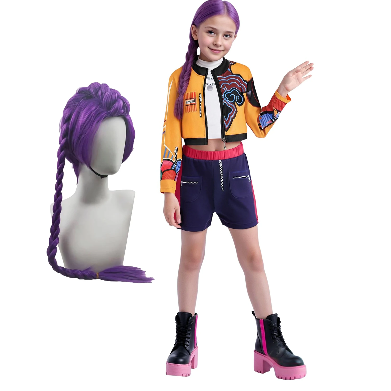 أزياء K-pop Hunters التأثيرية رومي زوي ميرا هانت ''تريكس أزياء مغنية Kpop للأطفال لحفلات موسيقى البوب #3