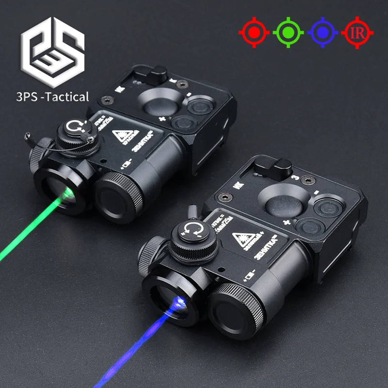 WADSN PERST-4 Aiming Laser PEQ Red Green Blue IR Laser Pointer Airsoft Tactical Weapon Light Hunting Sight Brightness Adjustable