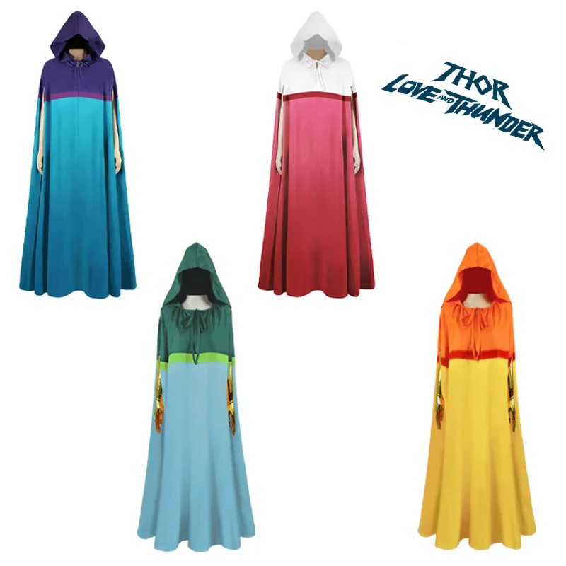 4 Cosplay Costume Love And Thunder Movie Same Style Cloak Cosplay Dress Women's Full Set