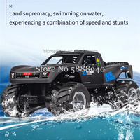 Amphibious Off Road Wireless Control Car 2.4G 4WD 360° Stunt Rotation Seal Waterproof Hollow Tire Design High Speed RC Car Toy