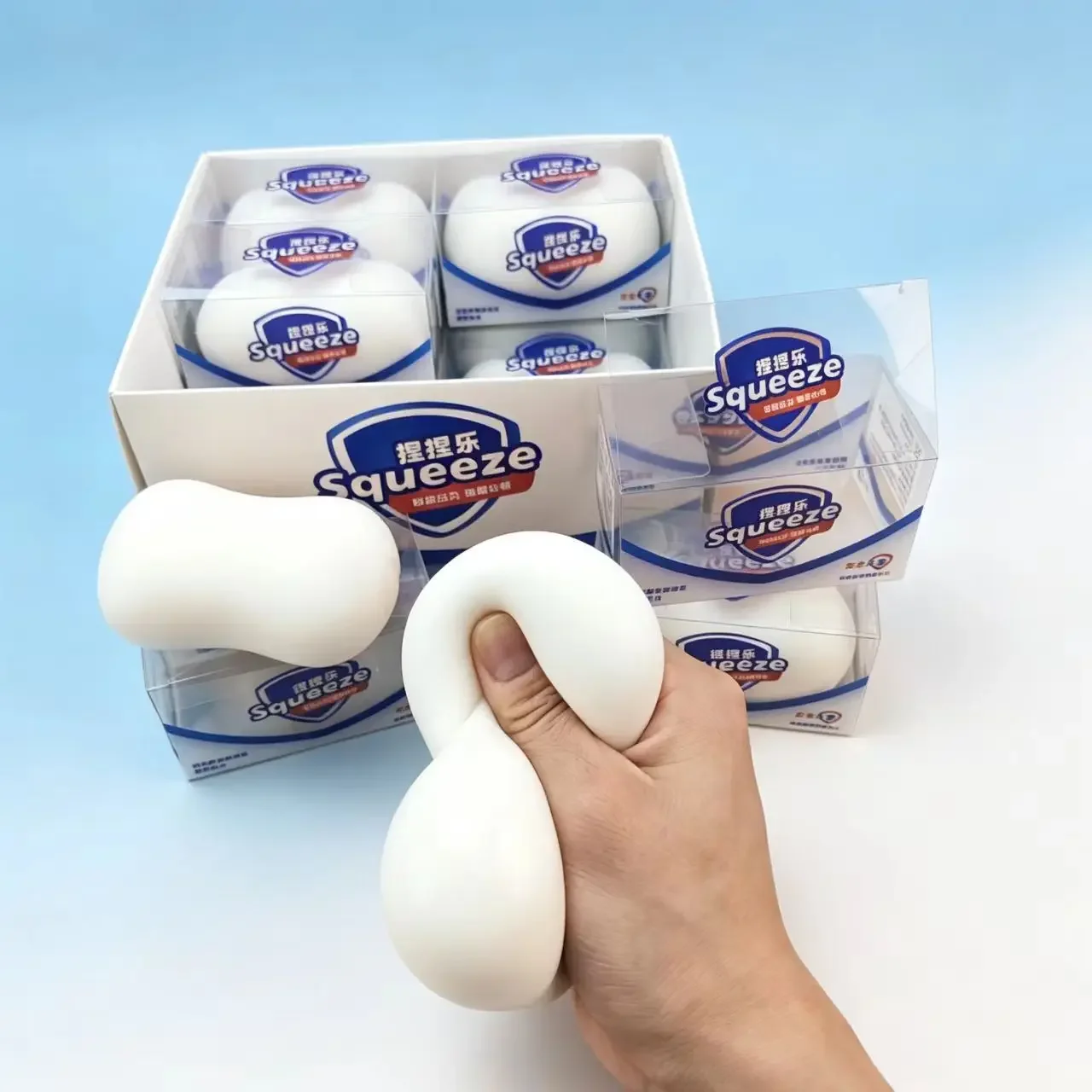 Soap Ball Squishy Soap Stress Ball Fidget Toy Squeeze Ball Round Blocks Filled Asmr Anti Stress Toys for Kids & Adults