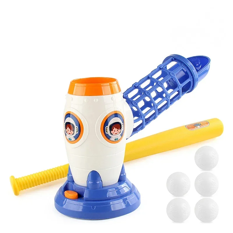 Servidor de catapulta de beisebol infantil 1 clique automático dentro e fora bonito divertido exercício conjunto de brinquedos esportivos