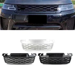 Auto Front Upper Raditor Grille For Land Rover Range Rover Sport 2018 2019 2020 2021 Silver Black ABS Car Accessories