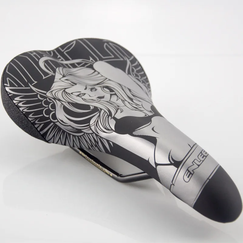 ENLEE Bicycle Saddle Mountain MTB Road Bike Cushion Shock Absorber Saddle Wide Comfortable Surface Big Seat Lightweight